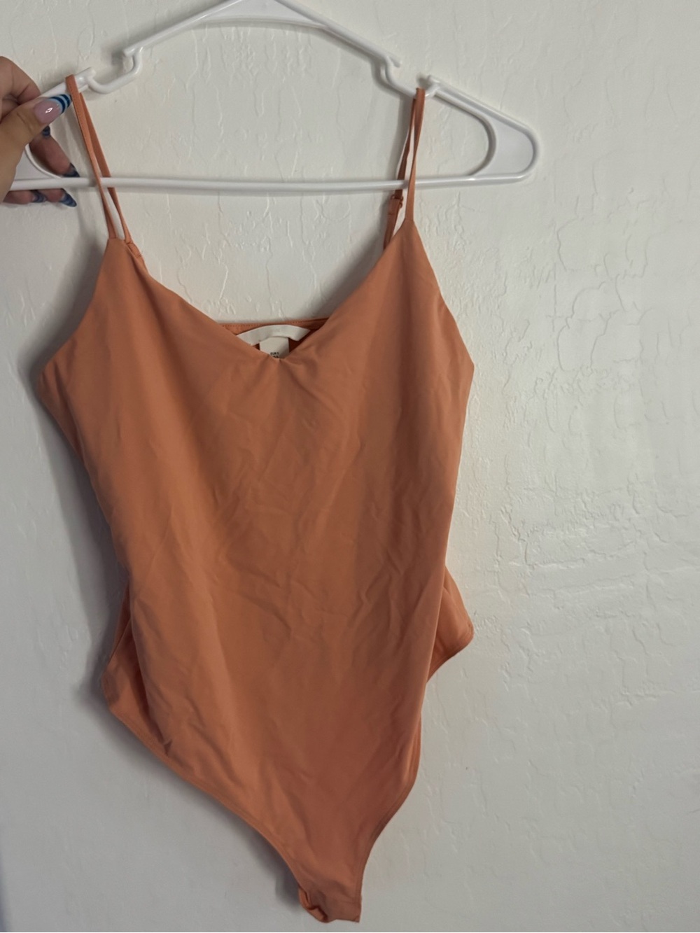 H&M Peach Strappy V-Neck Women’s Bodysuit
